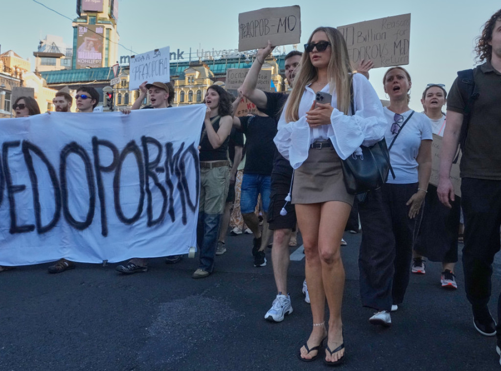 Protest u Kijevu za povratak Fedorova na čelo odbrane