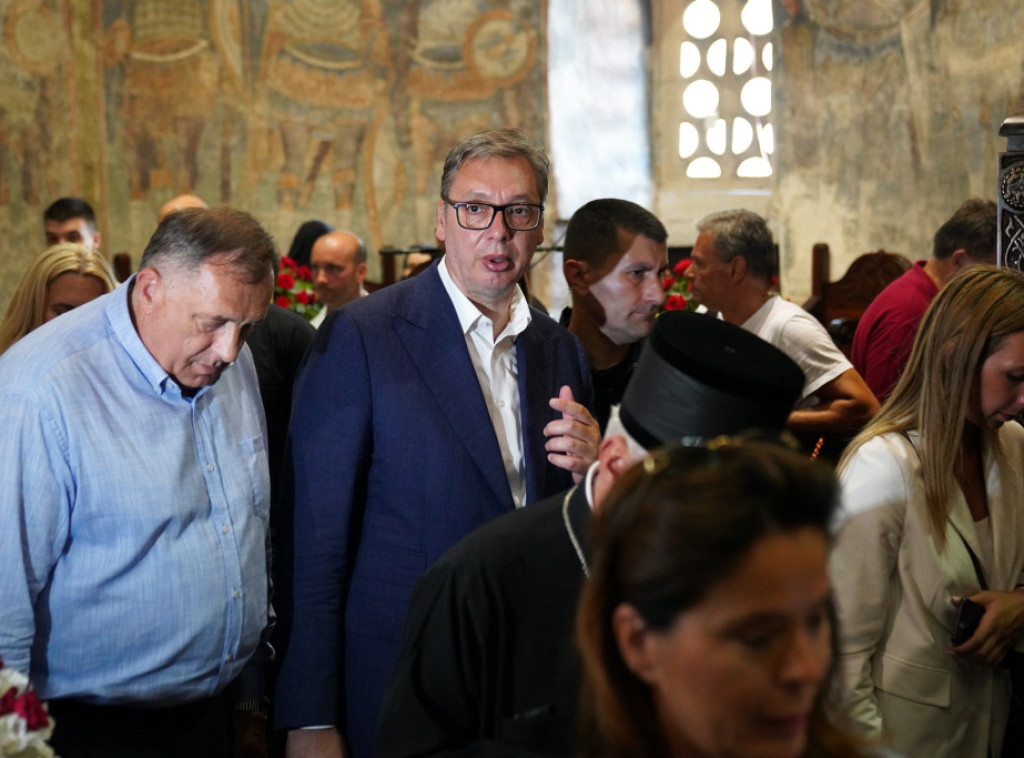 Vučić i Dodik sutra će u manastiru Rmanj razgovarati sa episkopom Sergijem