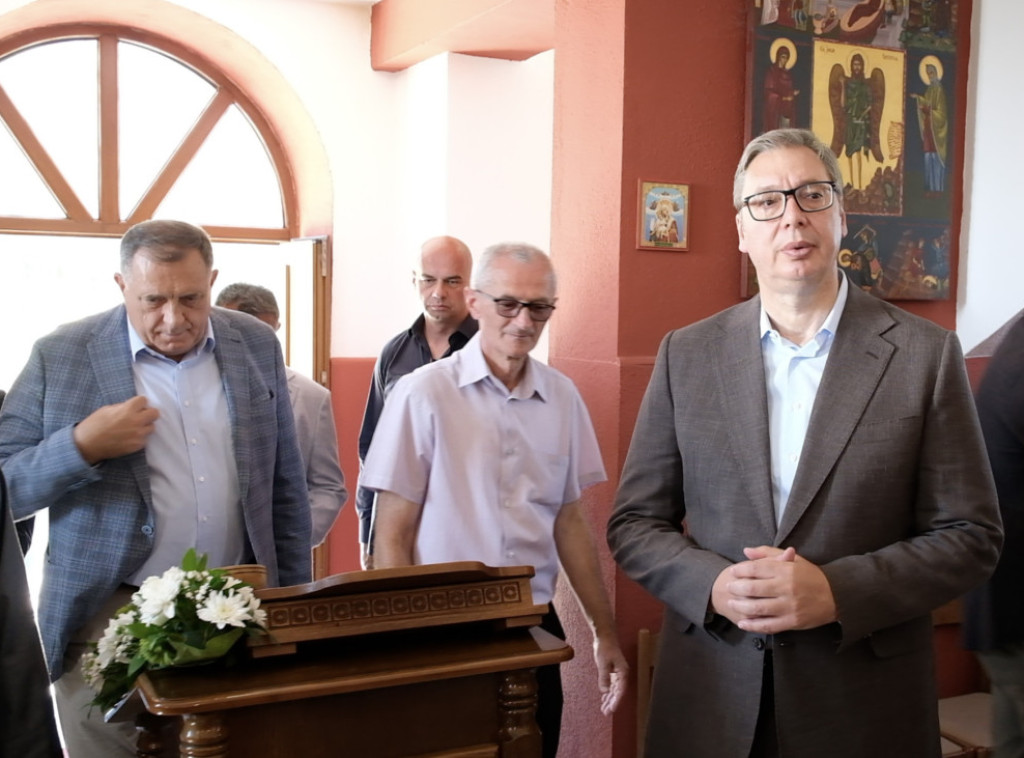 Predsednik Vučić stigao u Čipuljić kod Bugojna