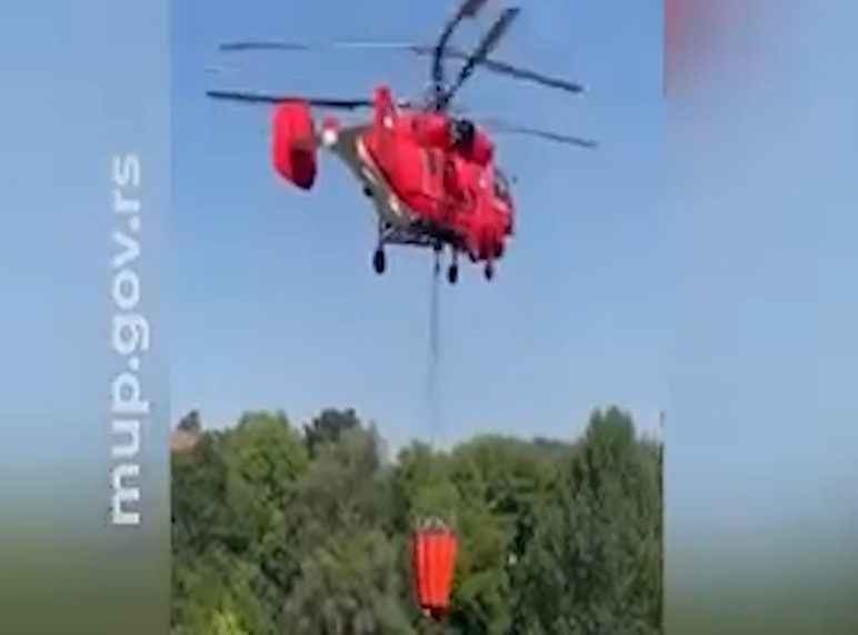 Kod Zaječara požar zahvatio 100 hektara suve trave i niskog rastinja, angažovan "Kamov"
