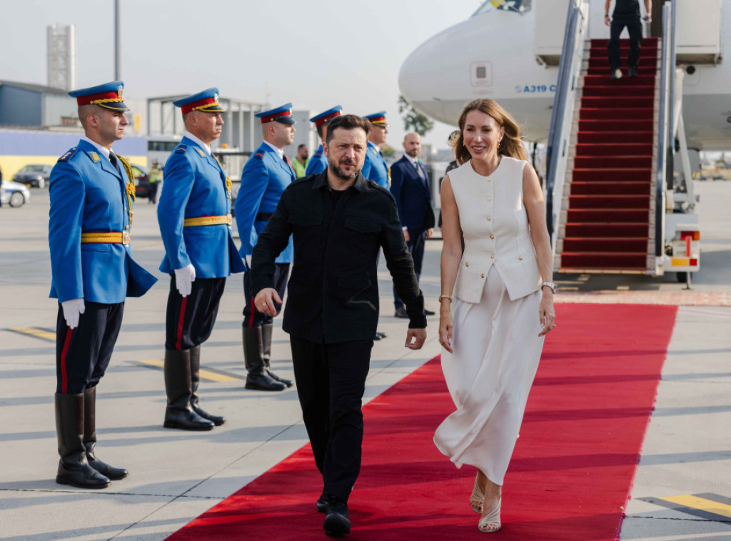 Zelenski stigao u Srbiju, dočekala ga Dubravka Đedović Handanović