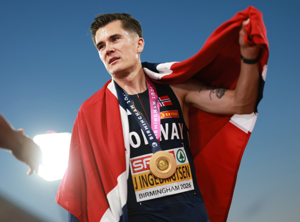 Norveški atletičar Jakob Ingebrigtsen osvojio zlato u trci na 5.000 metara na Evropskom prvenstvu