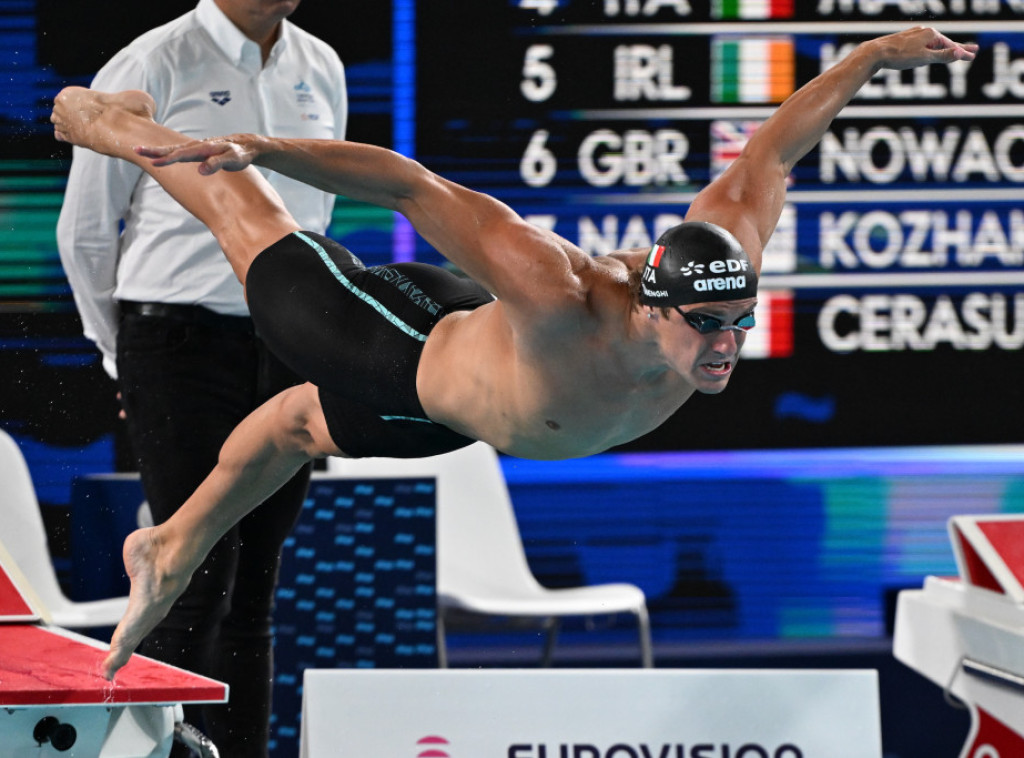 Martinengi osvojio zlato u trci na 100 metara prsno na EP