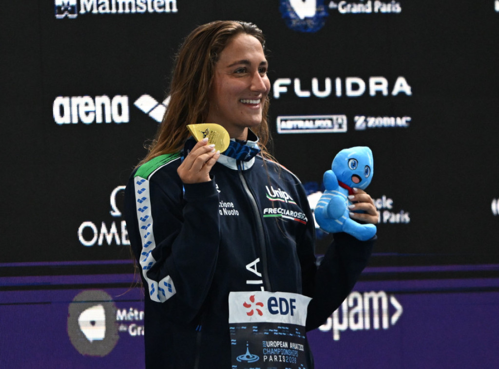 Kvadarela osvojila zlatnu medalju u trci 800 metara slobodnim stilom na EP u plivanju