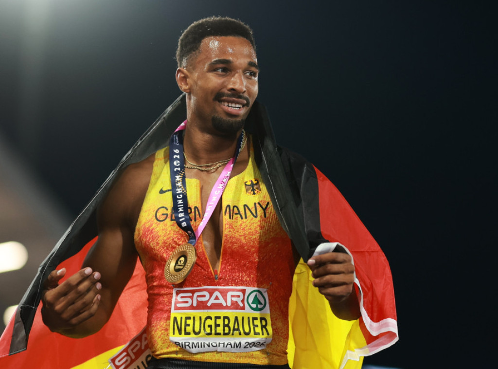 Nemački atletičar Leo Nojgebauer osvojio zlato u desetoboju na EP u Birmingemu