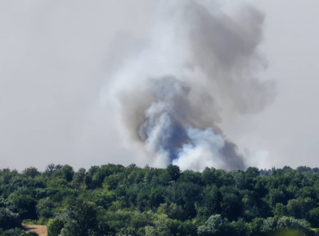 Marinković: Požar u Deliblatskoj peščari aktivan u dužini od 60 km