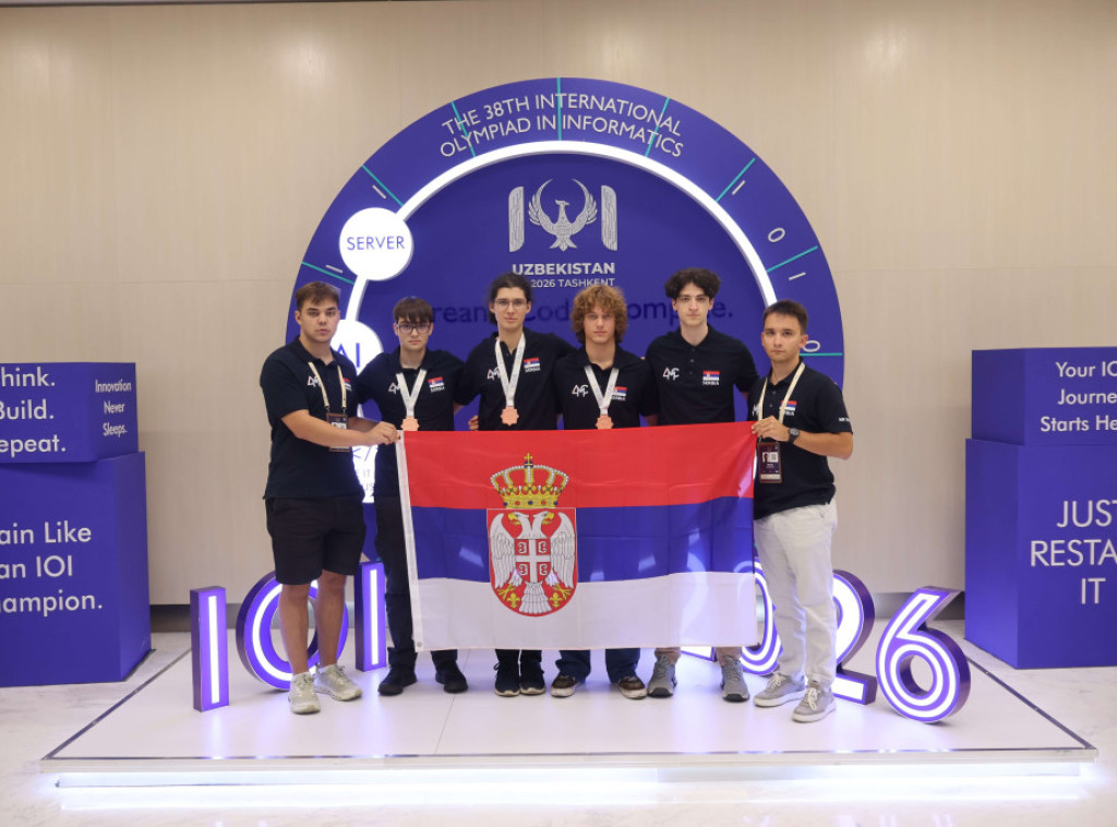 Ekipa Srbije na Olimpijadi iz informatike u Uzbekistanu osvojila tri bronzane medalje