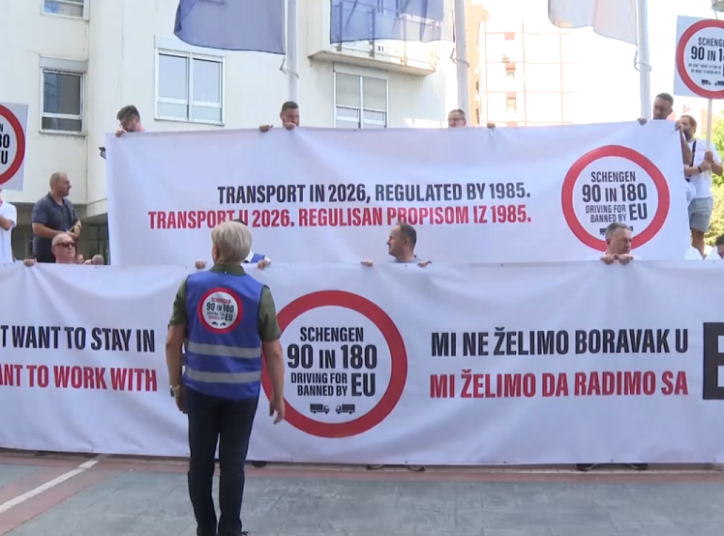 Održan protest vozača u zemljama Zapadnog Balkana zbog ograničenog boravka u Šengenskoj zoni