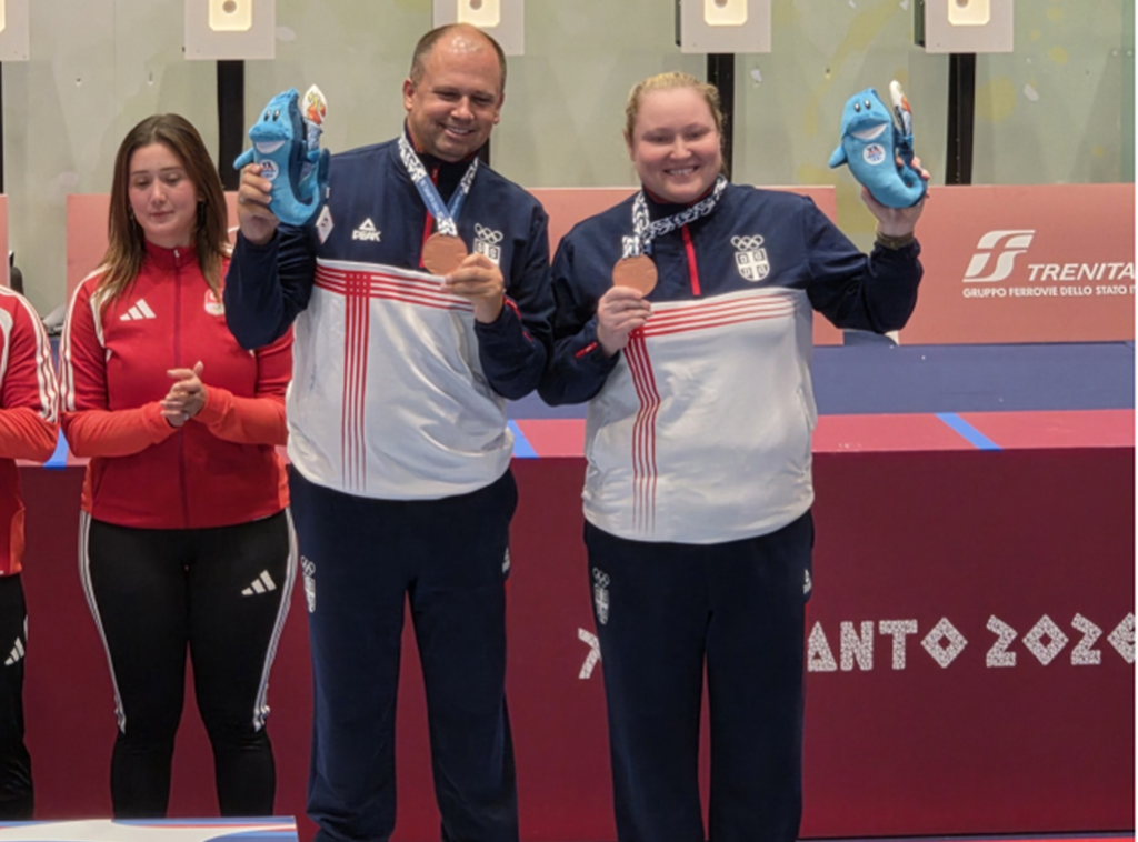 Srpski strelci Zorana Arunović i Damir Mikec osvojili bronzanu medalju na Mediteranskim igrama