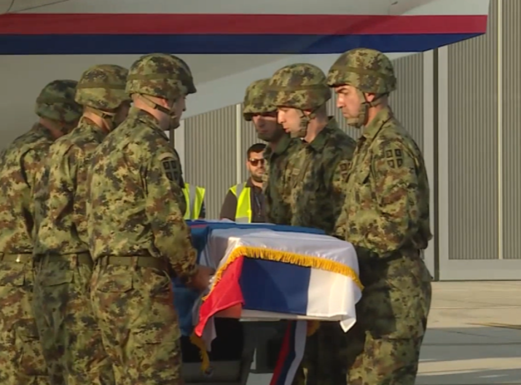 Plane carrying Gen Mladic's body lands at Belgrade airport