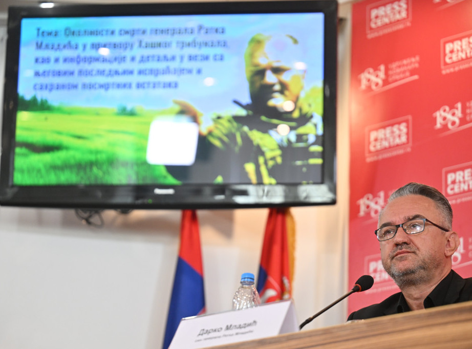 Darko Mladić: Sahrana generala Mladića u ponedeljak na Topčiderskom groblju; Izvršeno ubistvo nesavesnim lečenjem u Hagu