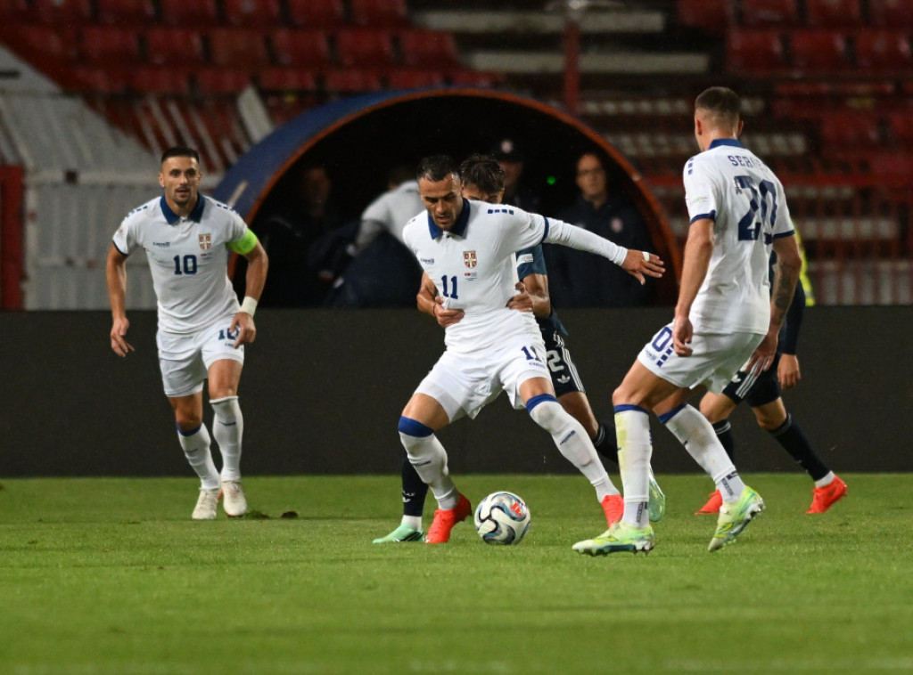 Fudbaleri Srbije vode 1:0 na poluvremenu protiv Grčke u Ligi nacija