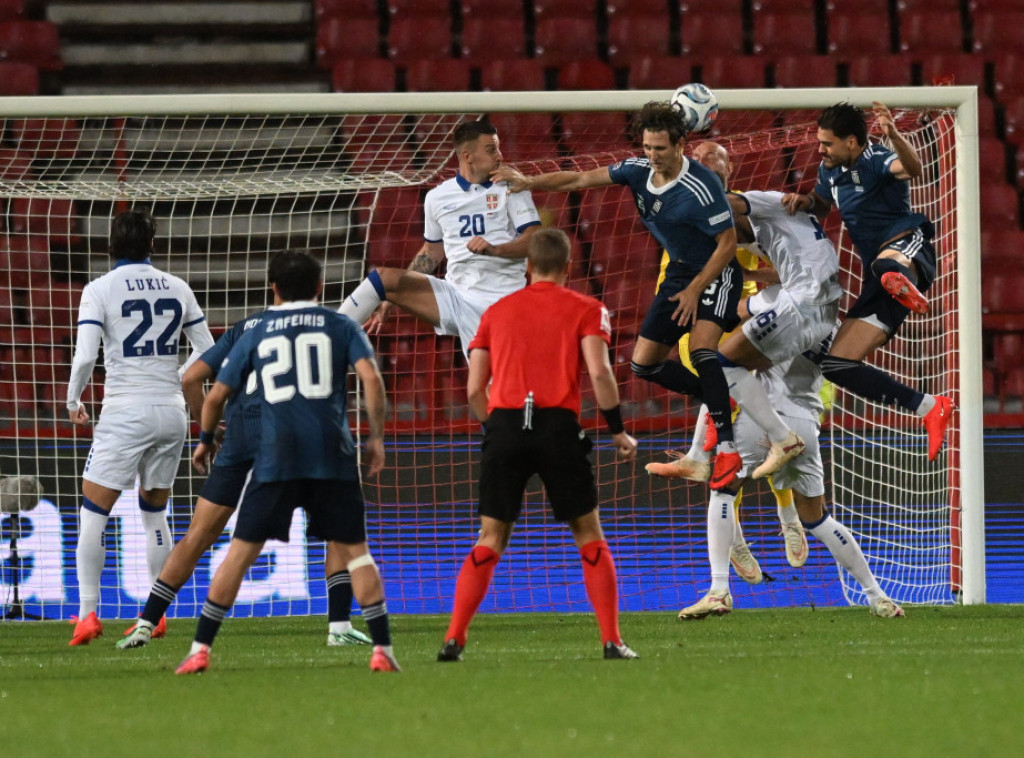 Injury-time goal gives Greece UEFA Nations League win over Serbia in Belgrade